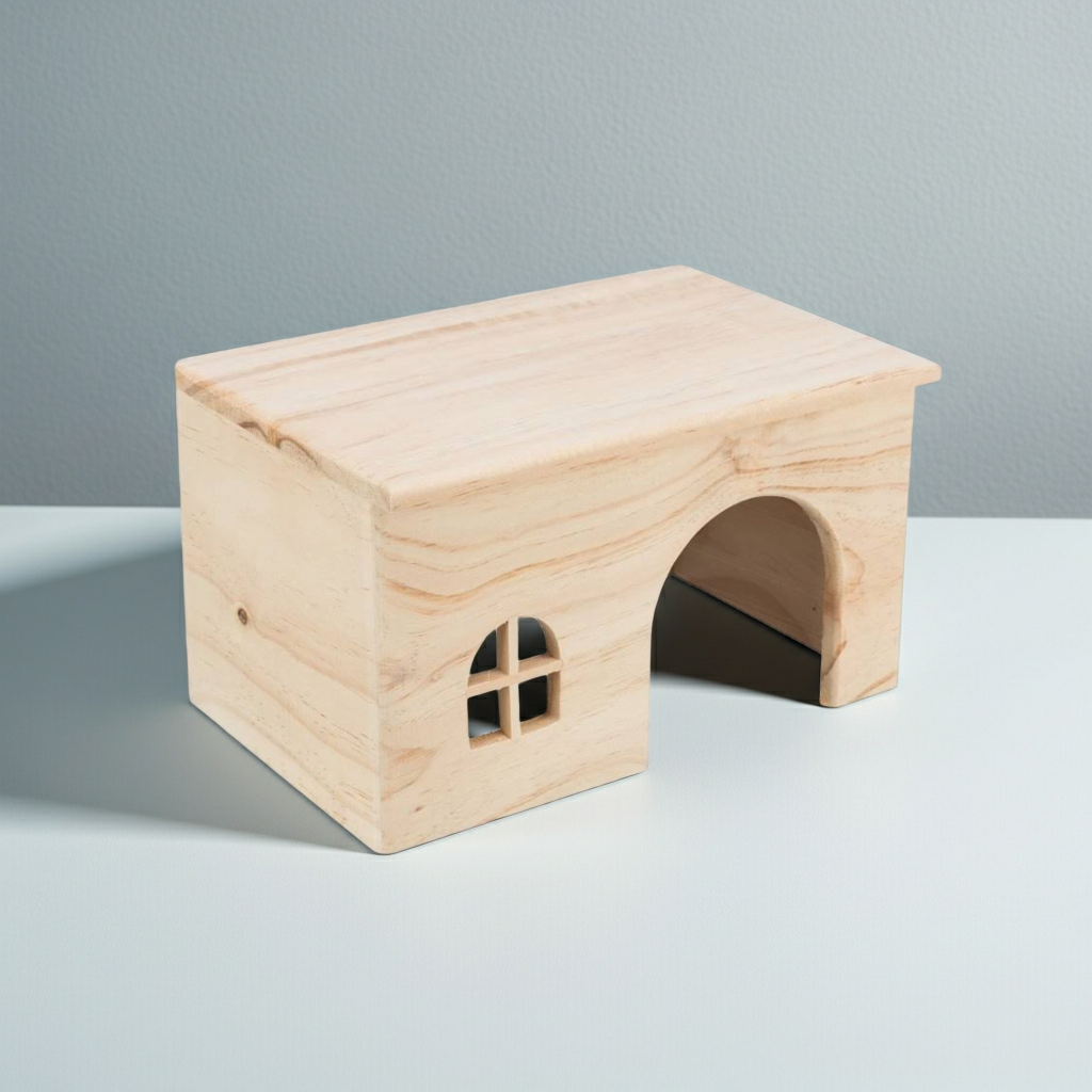 Domek dla jeża, drewniany, 28×16×18 cm - obrazek 5