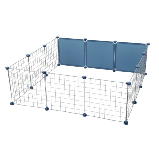Wybieg dla jeża NEOLIFE z podłogą i siatką górną, niebieski 105x105x35 - obrazek 4