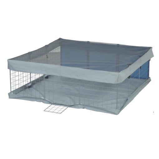 Wybieg dla jeża NEOLIFE z podłogą i siatką górną, niebieski 105x105x35