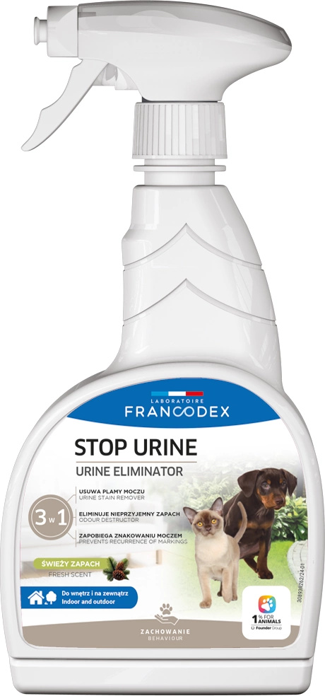 2. FRANCODEX STOP URINE – spray przeciw plamom i zapachowi moczu, 750 ml - obrazek 3